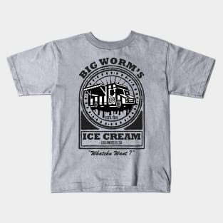 Big Worm's Ice Cream - "Whatchu Want?" - Los Angeles, CA Kids T-Shirt